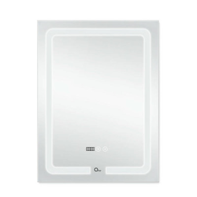 Зеркало Qtap Mideya (DC-F937) 600х800 с LED-подсветкой Touch, с антизапотеванием, с часами, диммером, рег. яркости QT2078F937W Зеркало Qtap Mideya (DC-F937) 600х800 с LED-подсветкой Touch, с антизапотеванием, с часами, диммером, рег. яркости QT2078F937W