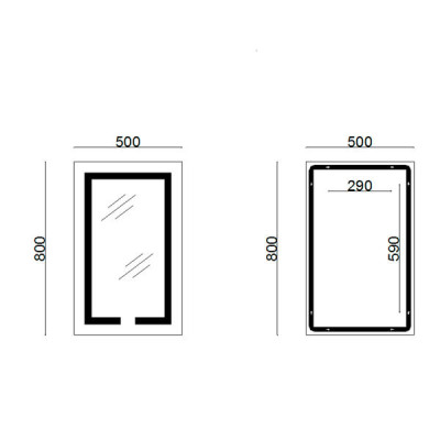 Зеркало Lidz Kubis 800х500 с LED-подсветкой Touch, с антизапотеванием, с диммером, рег. яркости LD78LF9365080 Зеркало Lidz Kubis 800х500 с LED-подсветкой Touch, с антизапотеванием, с диммером, рег. яркости LD78LF9365080
