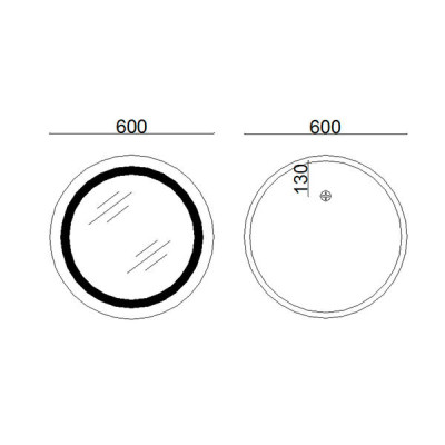 Зеркало Lidz Aria R600 с LED-подсветкой Touch, с антизапотеванием, с диммером, рег. яркости LD78LR600 Зеркало Lidz Aria R600 с LED-подсветкой Touch, с антизапотеванием, с диммером, рег. яркости LD78LR600