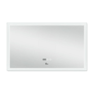 Зеркало Qtap Mideya Classic 1000х600 с LED-подсветкой Touch, с антизапотеванием, с часами, диммером, рег. яркости QT2078F615W Зеркало Qtap Mideya Classic 1000х600 с LED-подсветкой Touch, с антизапотеванием, с часами, диммером, рег. яркости QT2078F615W