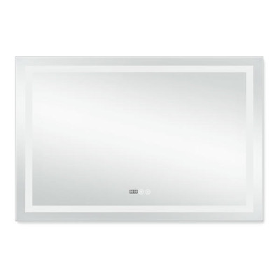 Зеркало Qtap Mideya (DC-F613) 1200х800 с LED-подсветкой Touch, с антизапотеванием, с часами, диммером, рег. яркости QT2078F613W Зеркало Qtap Mideya (DC-F613) 1200х800 с LED-подсветкой Touch, с антизапотеванием, с часами, диммером, рег. яркости QT2078F613W