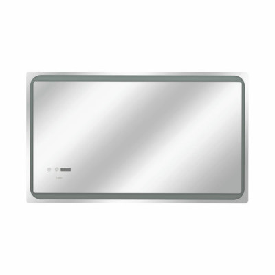 Зеркало Qtap Mideya 1000х600 с LED-подсветкой Touch, с антизапотеванием, с часами, диммером, рег. яркости QT2078NCF10060W Зеркало Qtap Mideya 1000х600 с LED-подсветкой Touch, с антизапотеванием, с часами, диммером, рег. яркости QT2078NCF10060W