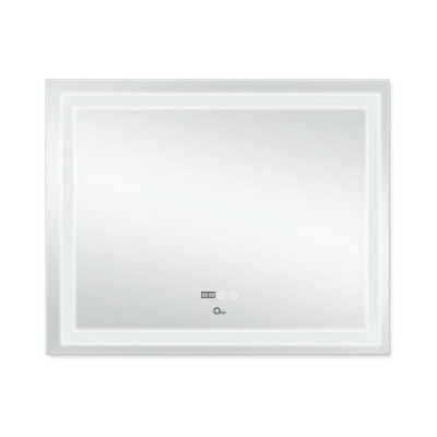 Зеркало Qtap Mideya (DC-F614) 1000х800 с LED-подсветкой Touch, с антизапотеванием, с часами, диммером, рег. яркости QT2078F614W Зеркало Qtap Mideya (DC-F614) 1000х800 с LED-подсветкой Touch, с антизапотеванием, с часами, диммером, рег. яркости QT2078F614W
