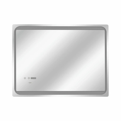 Зеркало Qtap Mideya 800х600 с LED-подсветкой Touch, с антизапотеванием, с часами, диммером, рег. яркости QT2078NCF8060W Зеркало Qtap Mideya 800х600 с LED-подсветкой Touch, с антизапотеванием, с часами, диммером, рег. яркости QT2078NCF8060W