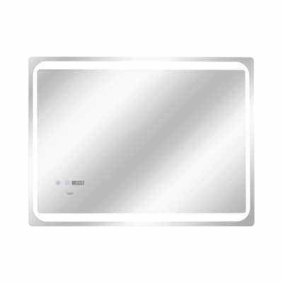 Зеркало Qtap Mideya 800х600 с LED-подсветкой Touch, с антизапотеванием, с часами, диммером, рег. яркости QT2078NCF8060W Зеркало Qtap Mideya 800х600 с LED-подсветкой Touch, с антизапотеванием, с часами, диммером, рег. яркости QT2078NCF8060W