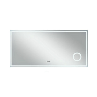 Зеркало Qtap Stork 1400х700 с LED-подсветкой Touch, линза, цифровые часы, диммер, рег. яркости QT1578142270140W Зеркало Qtap Stork 1400х700 с LED-подсветкой Touch, линза, цифровые часы, диммер, рег. яркости QT1578142270140W