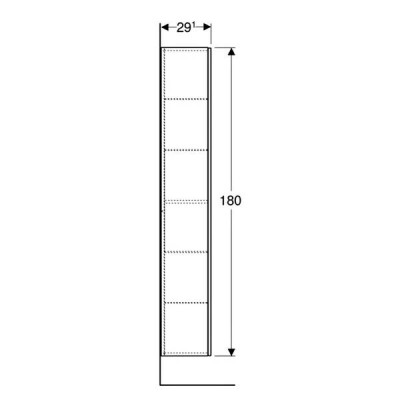 Пенал Geberit iCon 502.316.JH.1 підвісний, дуб Пенал Geberit iCon 502.316.JH.1 підвісний, дуб