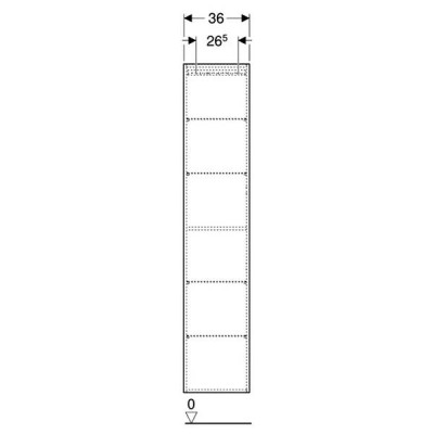 Пенал Geberit iCon 502.316.JR.1 підвісний горіх темний Пенал Geberit iCon 502.316.JR.1 підвісний горіх темний