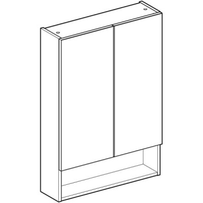 Дзеркальна шафа Geberit Selnova Square 501.264.00.1 60 см білий Дзеркальна шафа Geberit Selnova Square 501.264.00.1 60 см білий