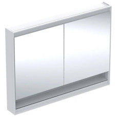 Дзеркальна шафа Geberit One 505.835.00.2 90х120 см з функцією ComfortLight, білий / алюміній із порошковим покриттям