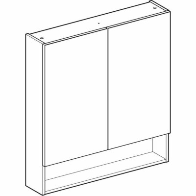Дзеркальна шафа Geberit Selnova Square 501.268.00.1 80 см білий
