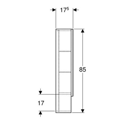 Дзеркальна шафа Geberit Selnova Square 501.271.00.1 788х850 мм Дзеркальна шафа Geberit Selnova Square 501.271.00.1 788х850 мм