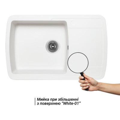 Кухонная мойка Lidz 770x490/200 WHI-01 (LIDZWHI01770490200) Кухонная мойка Lidz 770x490/200 WHI-01 (LIDZWHI01770490200)