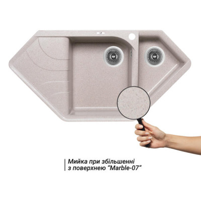 Кухонная мойка Lidz с дополнительной чашей 1000x500/225 MAR-07 (LIDZMAR071000500225) Кухонная мойка Lidz с дополнительной чашей 1000x500/225 MAR-07 (LIDZMAR071000500225)