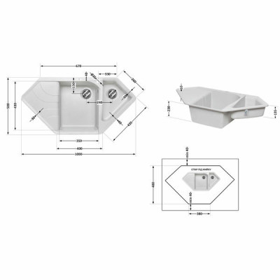 Кухонна мийка з додатковою чашею Lidz 1000x500/225 GRA-09 (LIDZGRA091000500225) Кухонна мийка з додатковою чашею Lidz 1000x500/225 GRA-09 (LIDZGRA091000500225)