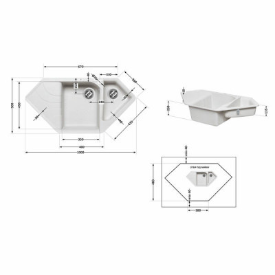 Кухонна мийка з додатковою чашею Lidz 1000x500/225 STO-10 (LIDZSTO101000500225) Кухонна мийка з додатковою чашею Lidz 1000x500/225 STO-10 (LIDZSTO101000500225)