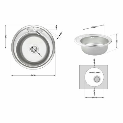 Кухонна мийка Lidz 490-A 0,6 мм Micro Decor (LIDZ490AMDEC06) Кухонна мийка Lidz 490-A 0,6 мм Micro Decor (LIDZ490AMDEC06)
