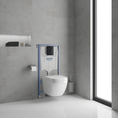 Інсталяція для унітаза Grohe Rapid SL 39940000 3в1 з клавішею Skate Cosmopolitan чорний глянець Інсталяція для унітаза Grohe Rapid SL 39940000 3в1 з клавішею Skate Cosmopolitan чорний глянець