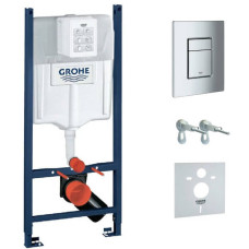 Інсталяція для унітаза Grohe Rapid SL 3873200A 4-в-1 з клавішею Skate Cosmopolitan хром