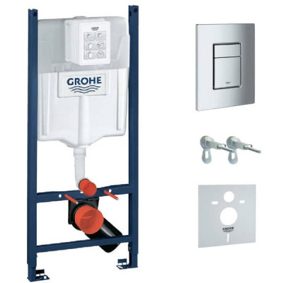Інсталяція для унітаза Grohe Rapid SL 3873200A 4-в-1 з клавішею Skate Cosmopolitan хром