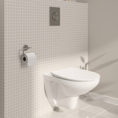 Комплект GROHE 5-в-1: інсталяція Rapid SL SOLIDO 39900000 + унітаз підвісний безобідковий з кришкою Soft close + панель змиву Комплект GROHE 5-в-1: інсталяція Rapid SL SOLIDO 39900000 + унітаз підвісний безобідковий з кришкою Soft close + панель змиву