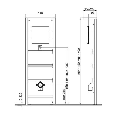 Инсталляция для писсуара Qtap Nest QT0188711U Инсталляция для писсуара Qtap Nest QT0188711U