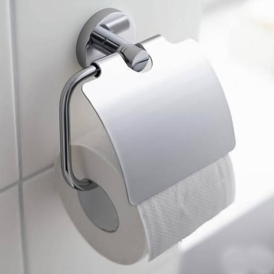 Тримач для туалетного паперу Grohe Essentials 40367001 з кришкою хром Тримач для туалетного паперу Grohe Essentials 40367001 з кришкою хром