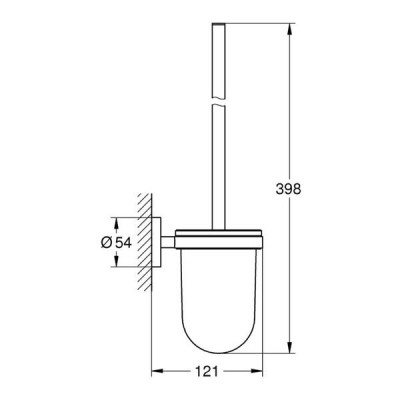 Набір аксесуарів Grohe Essentials 3 в 1 40407001 хром Набір аксесуарів Grohe Essentials 3 в 1 40407001 хром