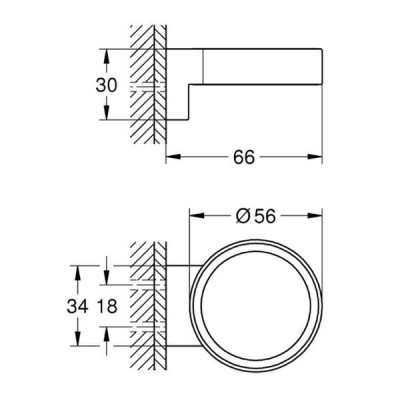 Тримач для склянки / дозатора рідкого мила Grohe Essentials 41027000 хром Тримач для склянки / дозатора рідкого мила Grohe Essentials 41027000 хром