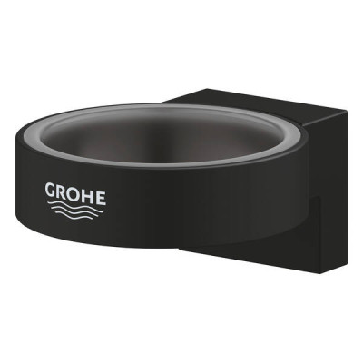 Тримач для склянки чи мильниці Grohe Selection 41217KF0 чорний матовий Тримач для склянки чи мильниці Grohe Selection 41217KF0 чорний матовий