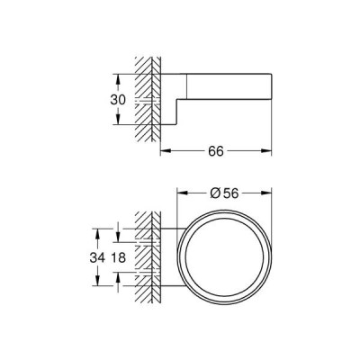 Тримач для склянки чи мильниці Grohe Selection 41217KF0 чорний матовий Тримач для склянки чи мильниці Grohe Selection 41217KF0 чорний матовий