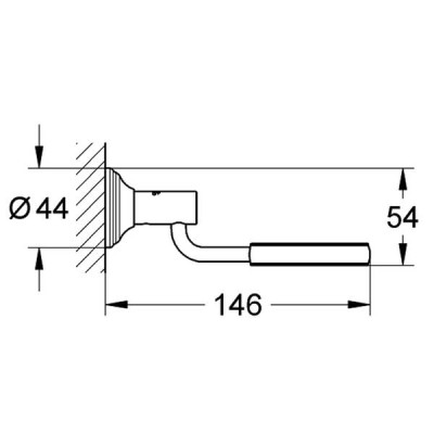 Тримач для склянки чи мильниці Grohe Essentials Authentic 40652001 Тримач для склянки чи мильниці Grohe Essentials Authentic 40652001