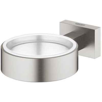 Тримач для склянки чи мильниці Grohe Essentials Cube 40508DC1 суперсталь Тримач для склянки чи мильниці Grohe Essentials Cube 40508DC1 суперсталь