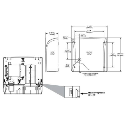Сушарка для рук Genwec Slimdri GW01 03 04 01 950 Вт хром матовий Сушарка для рук Genwec Slimdri GW01 03 04 01 950 Вт хром матовий