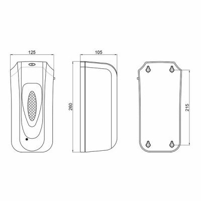Дезінфектор Qtap Pohodli 6V безконтактний DZ600WP White (Dezinfektor) Дезінфектор Qtap Pohodli 6V безконтактний DZ600WP White (Dezinfektor)