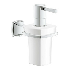 Дозатор для рідкого мила Grohe Grandera 40627000 з тримачем хром/білий
