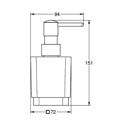 Дозатор для рідкого мила Grohe Selection Cube 40805000 хром
