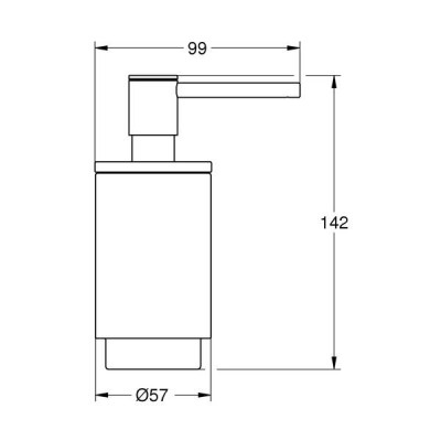 Дозатор для рідкого мила Grohe Selection 41218KF0 чорний матовий