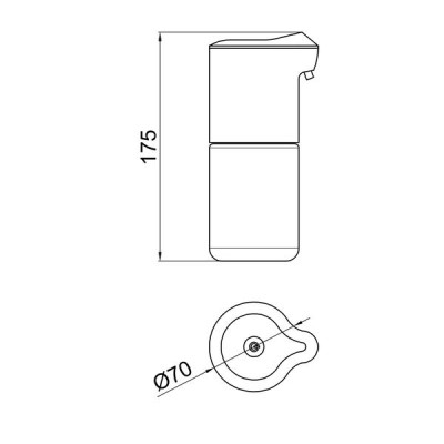 Дозатор для рідкого мила Qtap Pohodli автоматичний 4,5V QT144WH42925 White (Autodávkovač) Дозатор для рідкого мила Qtap Pohodli автоматичний 4,5V QT144WH42925 White (Autodávkovač)