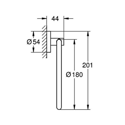 Тримач для рушників Grohe Essentials 40365DC1 кільце, суперсталь Тримач для рушників Grohe Essentials 40365DC1 кільце, суперсталь