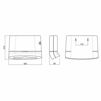 Держатель для бумажных полотенец Qtap Pohodli 300 мм QTDR600BP Black (Pobut) Держатель для бумажных полотенец Qtap Pohodli 300 мм QTDR600BP Black (Pobut)