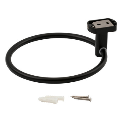 Тримач для рушника Qtap Liberty D 160 мм QTLIBBLM1160 Black Тримач для рушника Qtap Liberty D 160 мм QTLIBBLM1160 Black