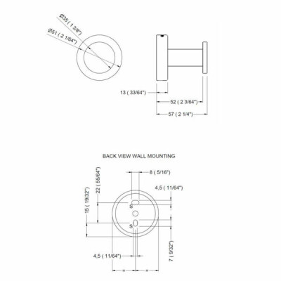 Гачок GENWEC Nimbus GW05 70 04 03 одинарний, чорний матовий Гачок GENWEC Nimbus GW05 70 04 03 одинарний, чорний матовий