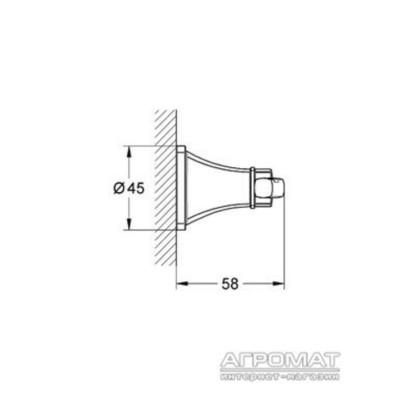 Гачок Grohe Grandera 40631000 подвійний хром Гачок Grohe Grandera 40631000 подвійний хром