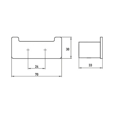 Гачок Emco Loft 0575 133 02 подвійний чорний