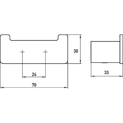 Гачок Emco Loft 0575 001 02 подвійний, хром Гачок Emco Loft 0575 001 02 подвійний, хром