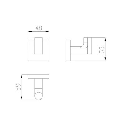Гачок Devit Universal 5030110, хром