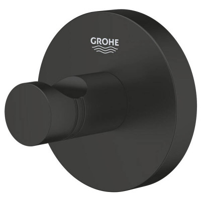 Гачок Grohe Essentials 1024602430 одинарний чорний матовий Гачок Grohe Essentials 1024602430 одинарний чорний матовий