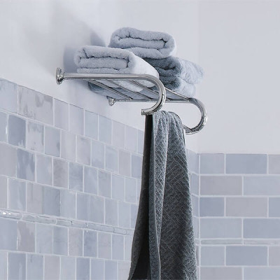Полиця металева Grohe Essentials Authentic 40660001 для рушників, хром Полиця металева Grohe Essentials Authentic 40660001 для рушників, хром