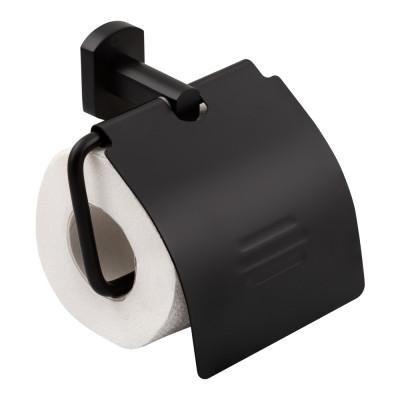Держатель для туалетной бумаги Qtap Liberty QTLIBBLM1151 Black Держатель для туалетной бумаги Qtap Liberty QTLIBBLM1151 Black